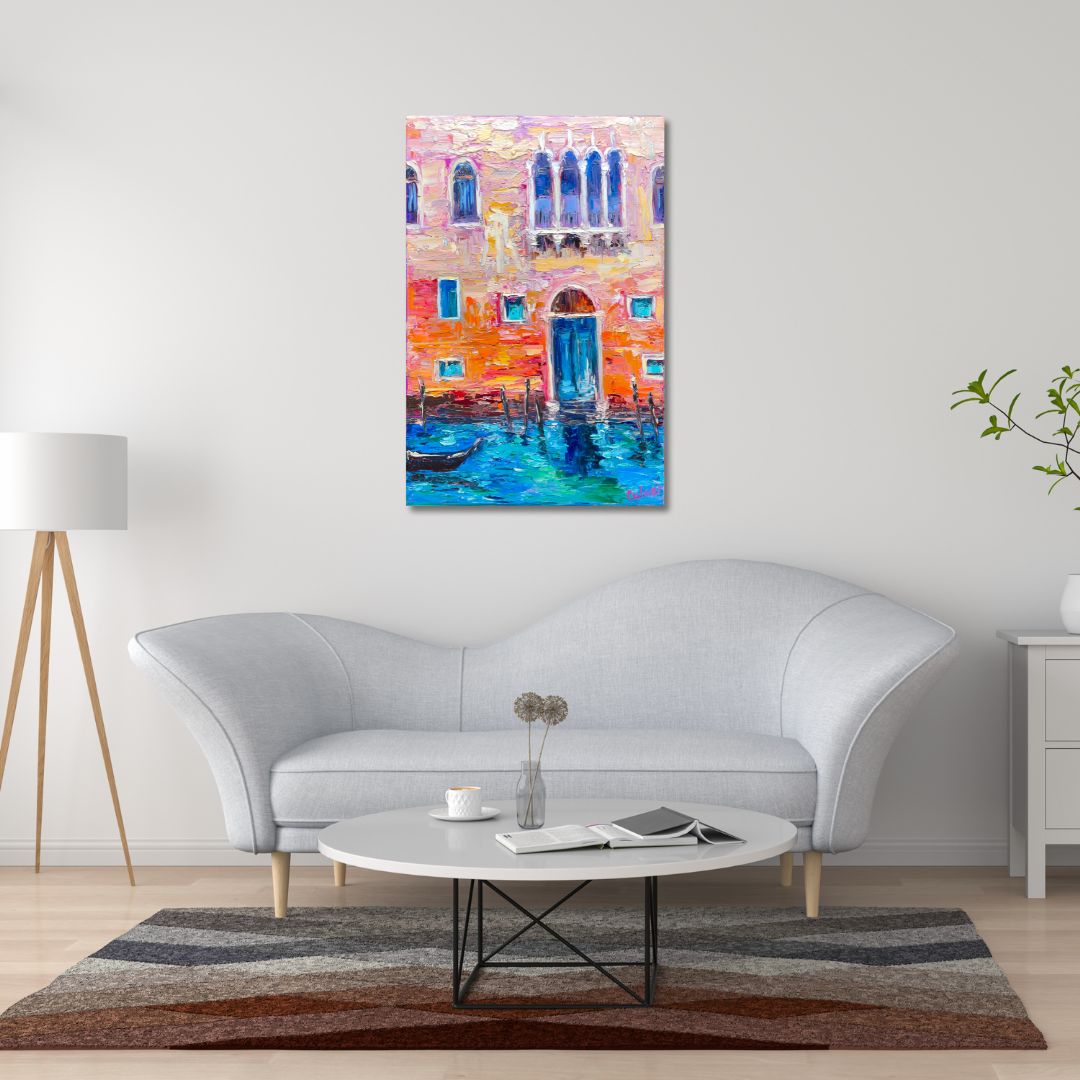 Modern mural hand-painted painting "Venice"