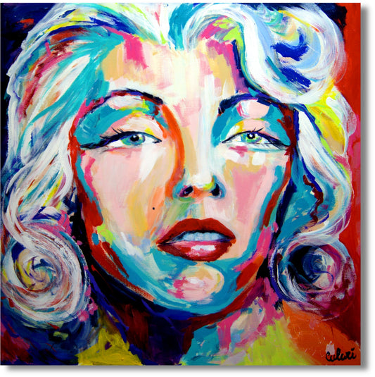 Modernes Wandbild - Ikonische Schönheit eines Porträts von Marilyn Monroe - Limitierte Auflage